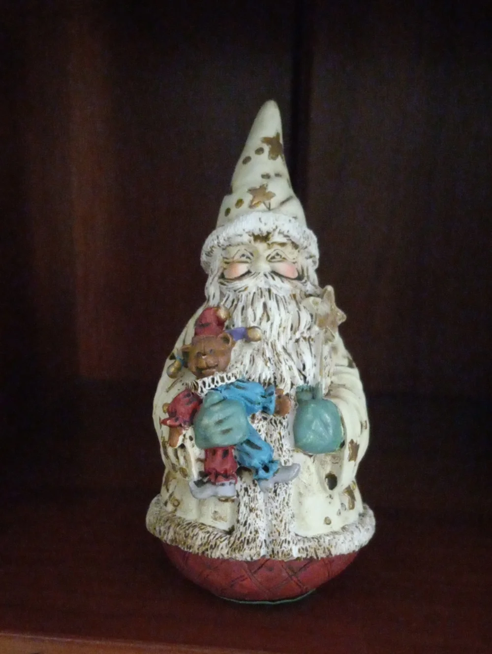 Midwest Importers Vintage Roly Poly Wizard Santa Celestial Star Figurine